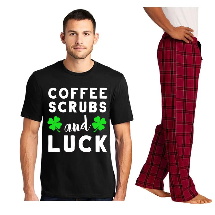 Funny St Patricks Day Nurse Design For Coffee Loving Nurses Cool Gift Pajama Set