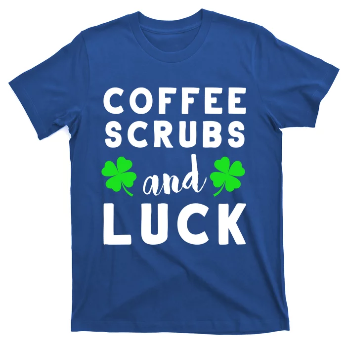 Funny St Patricks Day Nurse Design For Coffee Loving Nurses Cool Gift T-Shirt