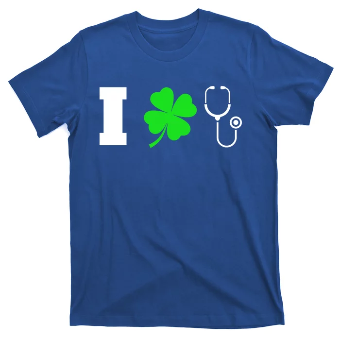 Funny St Patricks Day Nurse Design Gift I Love Nursing Gift T-Shirt