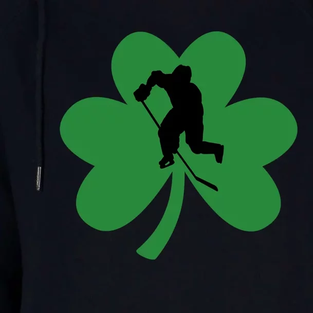 Funny St. Patricks Day Hockey Player Gift Womens Funnel Neck Pullover Hood