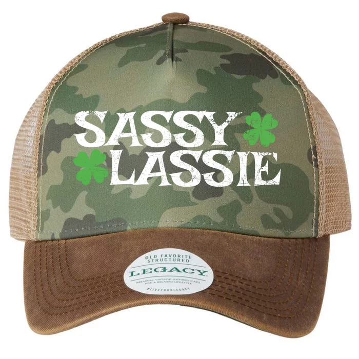 Funny St Pattys Day St Patricks Day Women Sassy Lassie Gift Legacy Tie Dye Trucker Hat