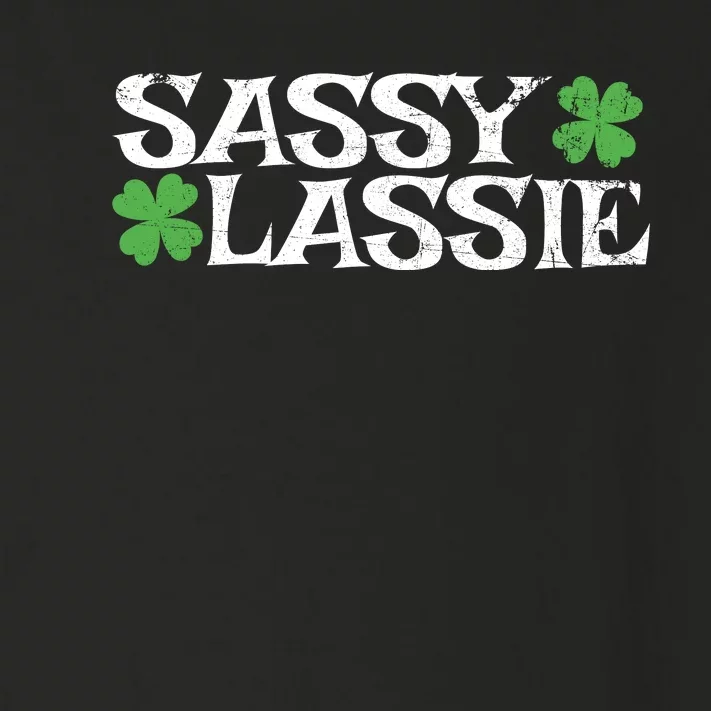 Funny St Pattys Day St Patricks Day Women Sassy Lassie Gift Toddler Long Sleeve Shirt