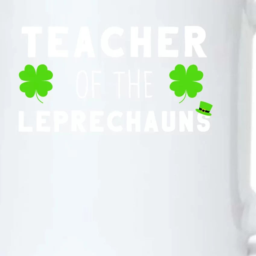 Funny St Patricks Day Teachers Design For Leprechaun Teacher Gift Black Color Changing Mug