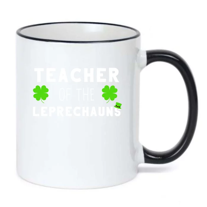 Funny St Patricks Day Teachers Design For Leprechaun Teacher Gift Black Color Changing Mug