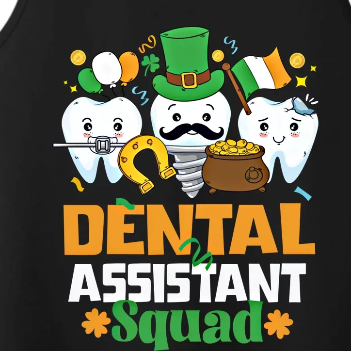 Funny St Patricks Day Dental Assistant Dental Themed Gift Performance Tank