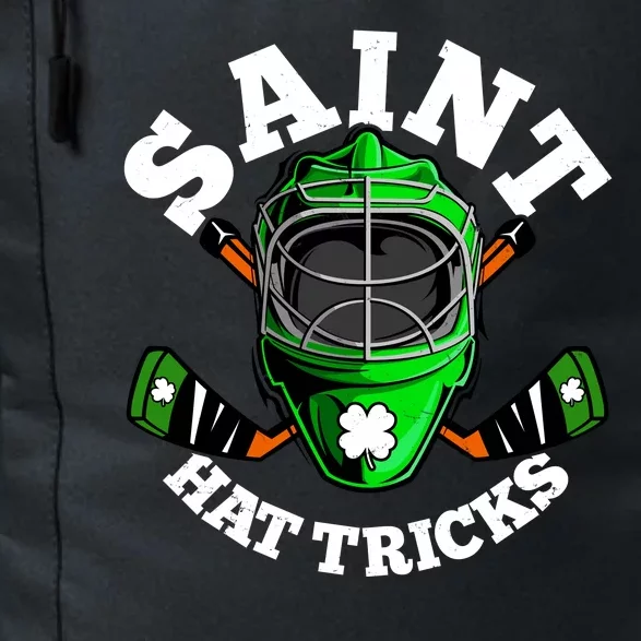 Funny St Patrick's Day Saint Hat Tricks Hockey Player Fan Daily Commute Backpack