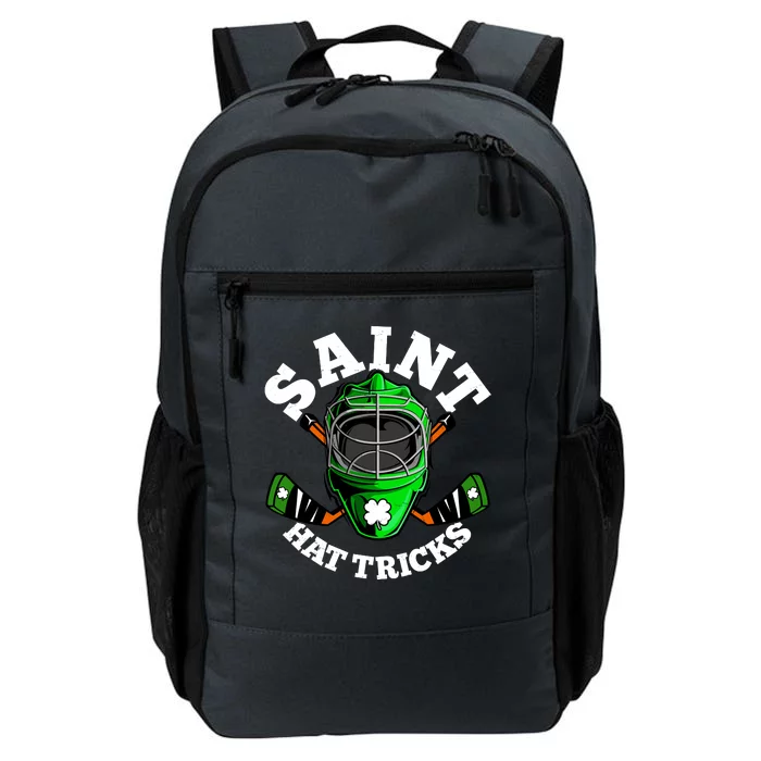 Funny St Patrick's Day Saint Hat Tricks Hockey Player Fan Daily Commute Backpack