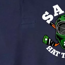 Funny St Patrick's Day Saint Hat Tricks Hockey Player Fan Softstyle Adult Sport Polo