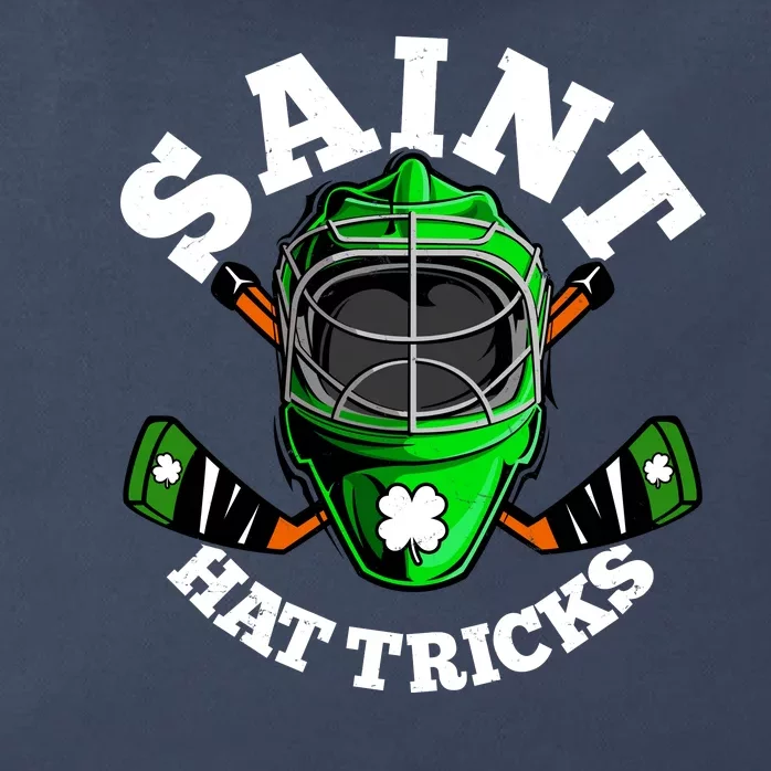 Funny St Patrick's Day Saint Hat Tricks Hockey Player Fan Zip Tote Bag