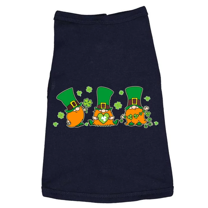 Funny St Patrick's Day Lucky Shamrocks Gnomes Doggie Tank