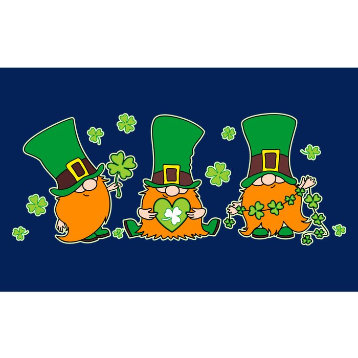 Funny St Patrick's Day Lucky Shamrocks Gnomes Bumper Sticker