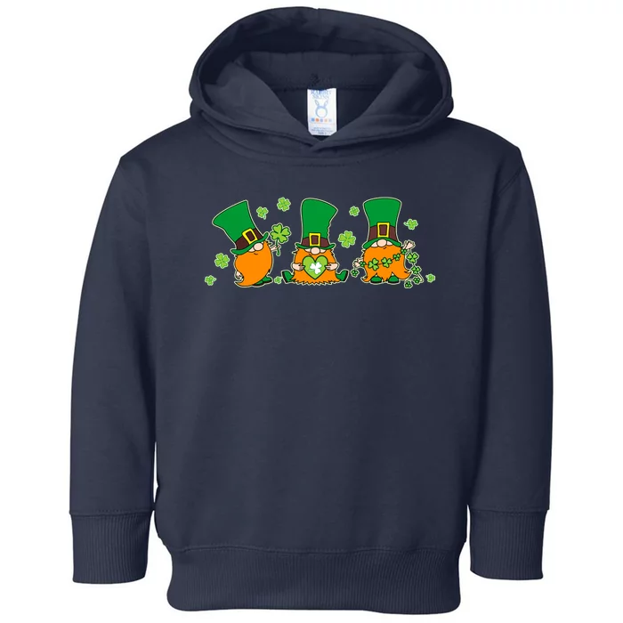 Funny St Patrick's Day Lucky Shamrocks Gnomes Toddler Hoodie