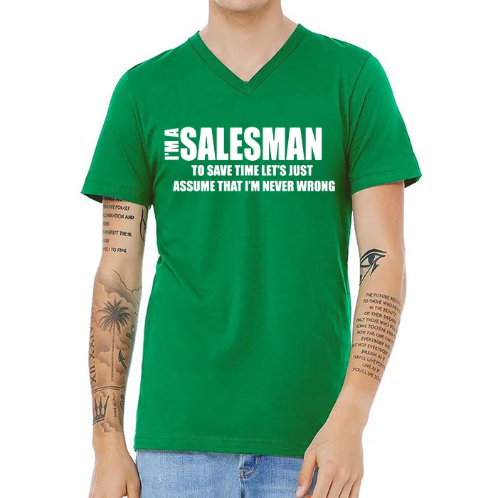 For Salesman Profession V-Neck T-Shirt