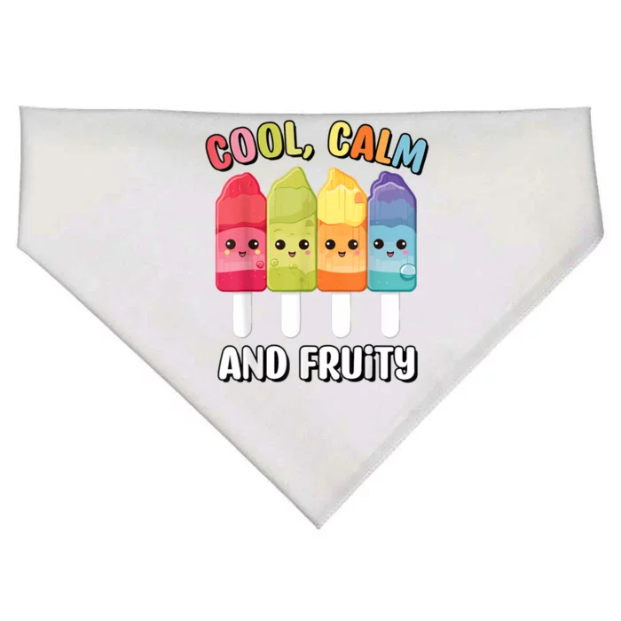 Funny Summer Popsicle Quote For Summer Time Fun For Women USA-Made Doggie Bandana