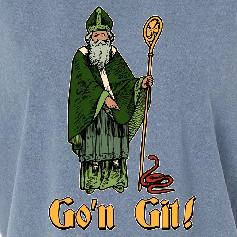 Funny Saint Patricks Day Gon Git Snake Garment-Dyed Women's Muscle Tee