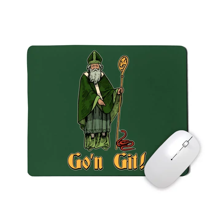 Funny Saint Patricks Day Gon Git Snake Mousepad