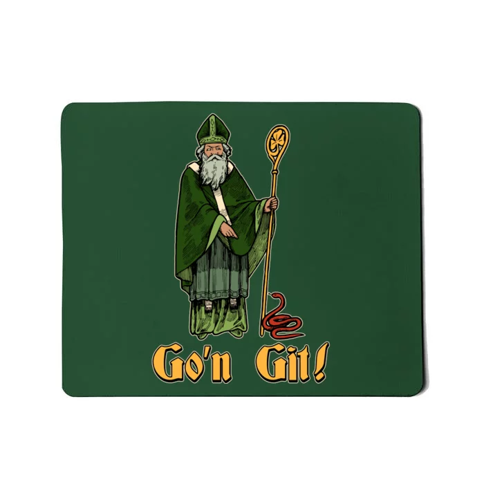 Funny Saint Patricks Day Gon Git Snake Mousepad