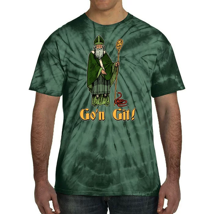 Funny Saint Patricks Day Gon Git Snake Tie-Dye T-Shirt