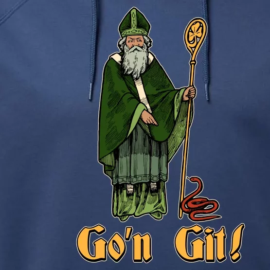 Funny Saint Patricks Day Gon Git Snake Performance Fleece Hoodie