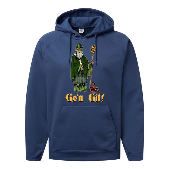 Funny Saint Patricks Day Gon Git Snake Performance Fleece Hoodie