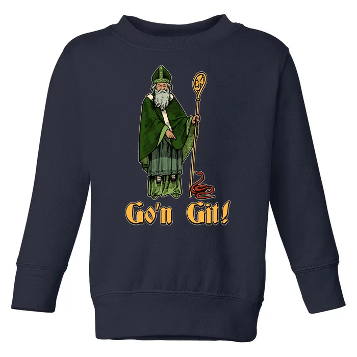 Funny Saint Patricks Day Gon Git Snake Toddler Sweatshirt