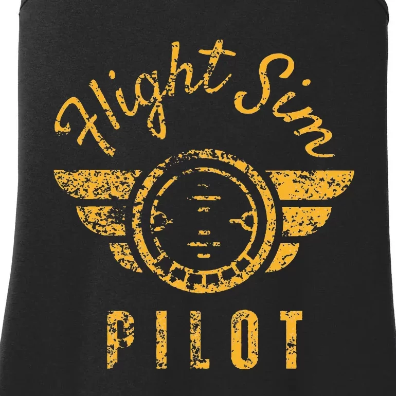 Flight Simulator Pilot Ladies Essential Tank