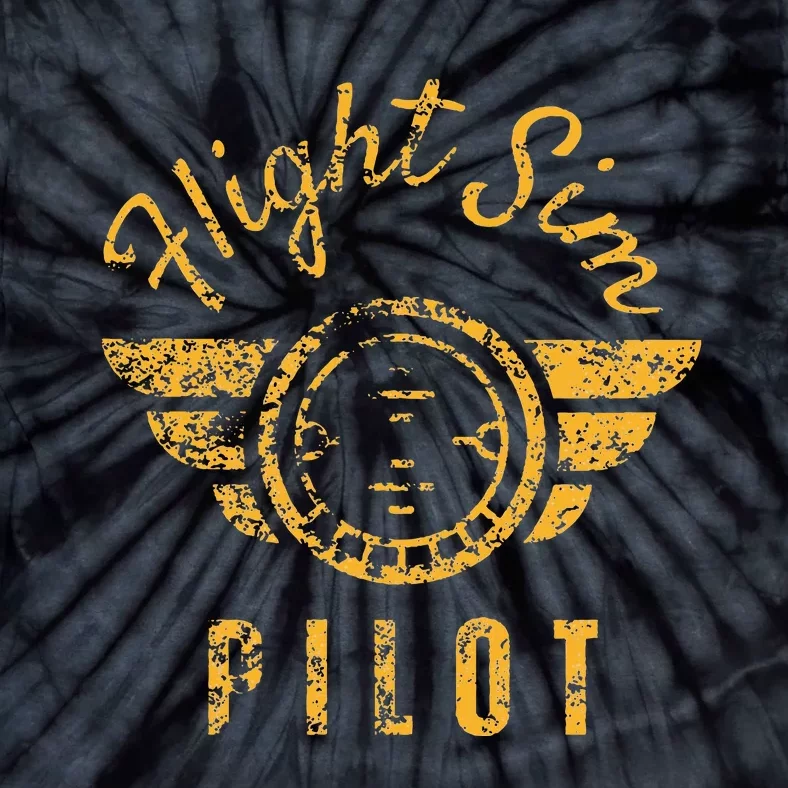 Flight Simulator Pilot Tie-Dye T-Shirt