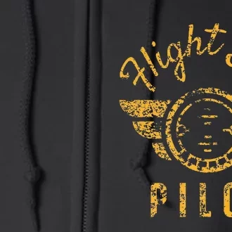 Flight Simulator Pilot Full Zip Hoodie