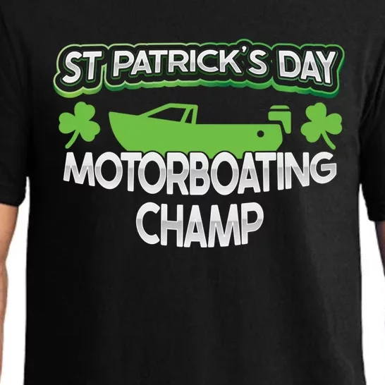 Funny St Patricks Day Adult Humor Motorboating Joke Meaningful Gift Pajama Set