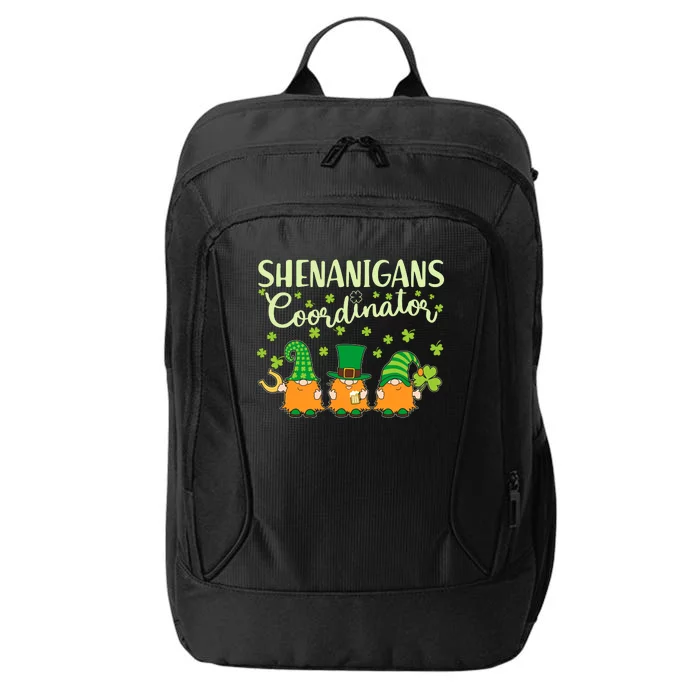 Funny St Patricks Day Shenanigans Coordinator Gnomes City Backpack