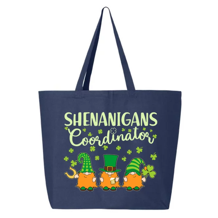 Funny St Patricks Day Shenanigans Coordinator Gnomes 25L Jumbo Tote