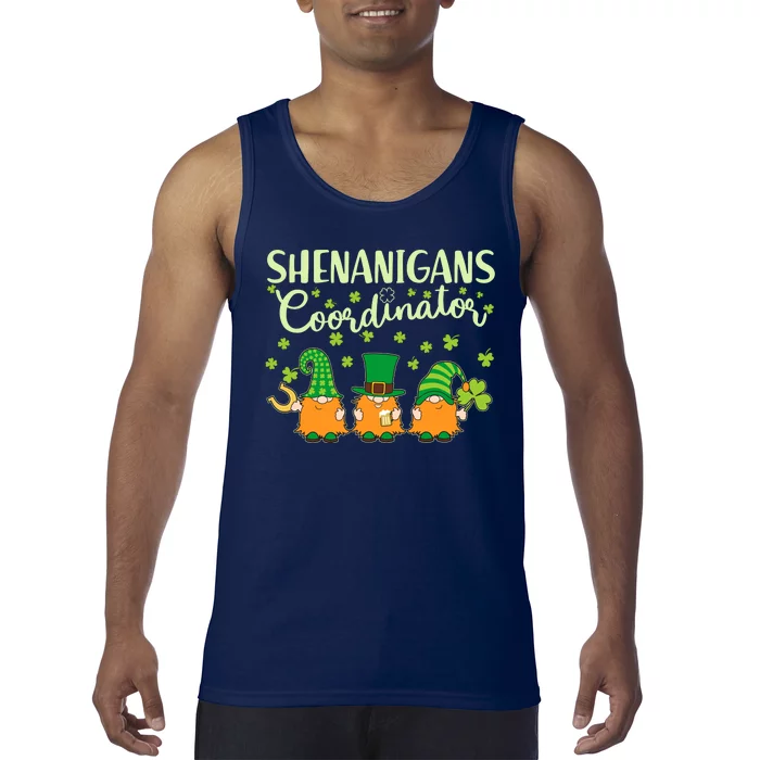 Funny St Patricks Day Shenanigans Coordinator Gnomes Tank Top