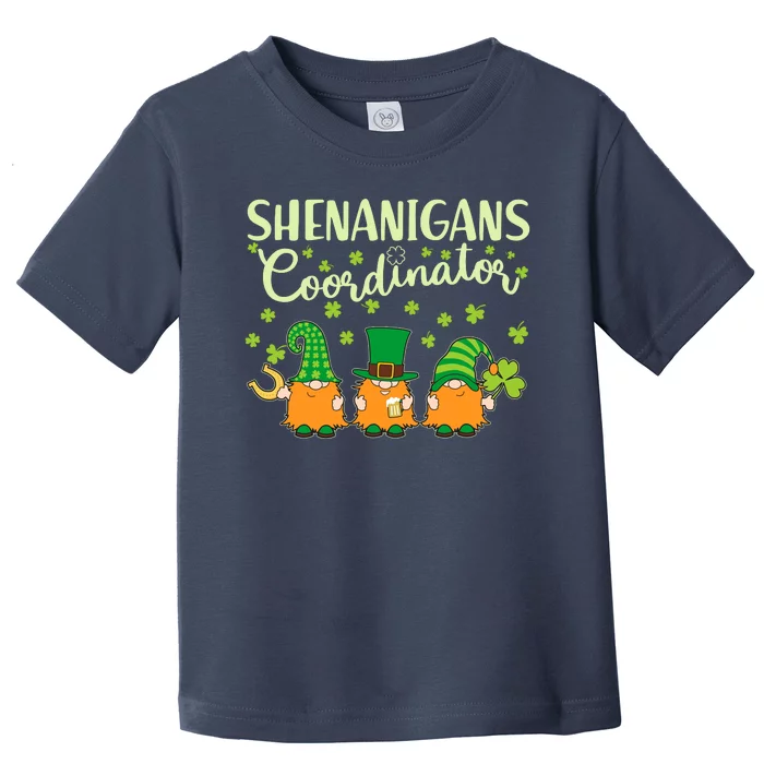 Funny St Patricks Day Shenanigans Coordinator Gnomes Toddler T-Shirt