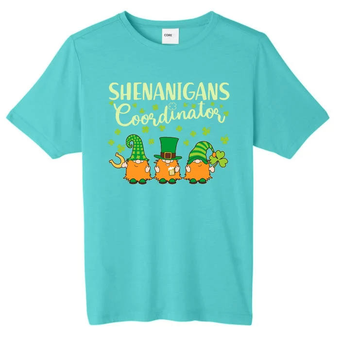 Funny St Patricks Day Shenanigans Coordinator Gnomes ChromaSoft Performance T-Shirt