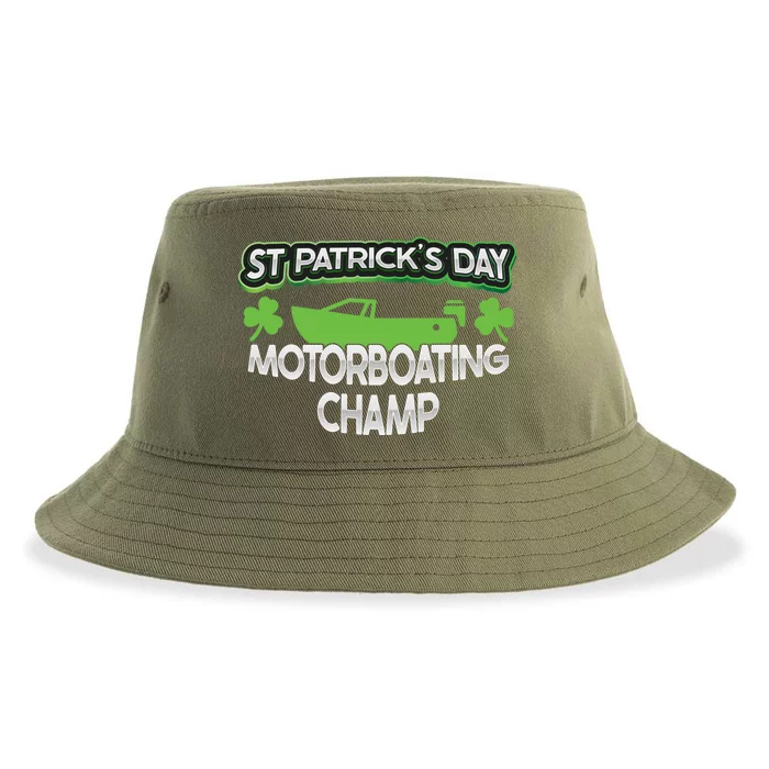 Funny St Patricks Day Adult Humor Motorboating Joke Gift Sustainable Bucket Hat