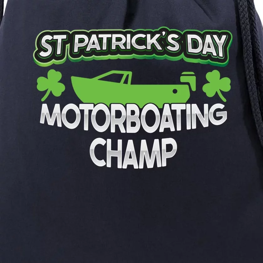 Funny St Patricks Day Adult Humor Motorboating Joke Gift Drawstring Bag