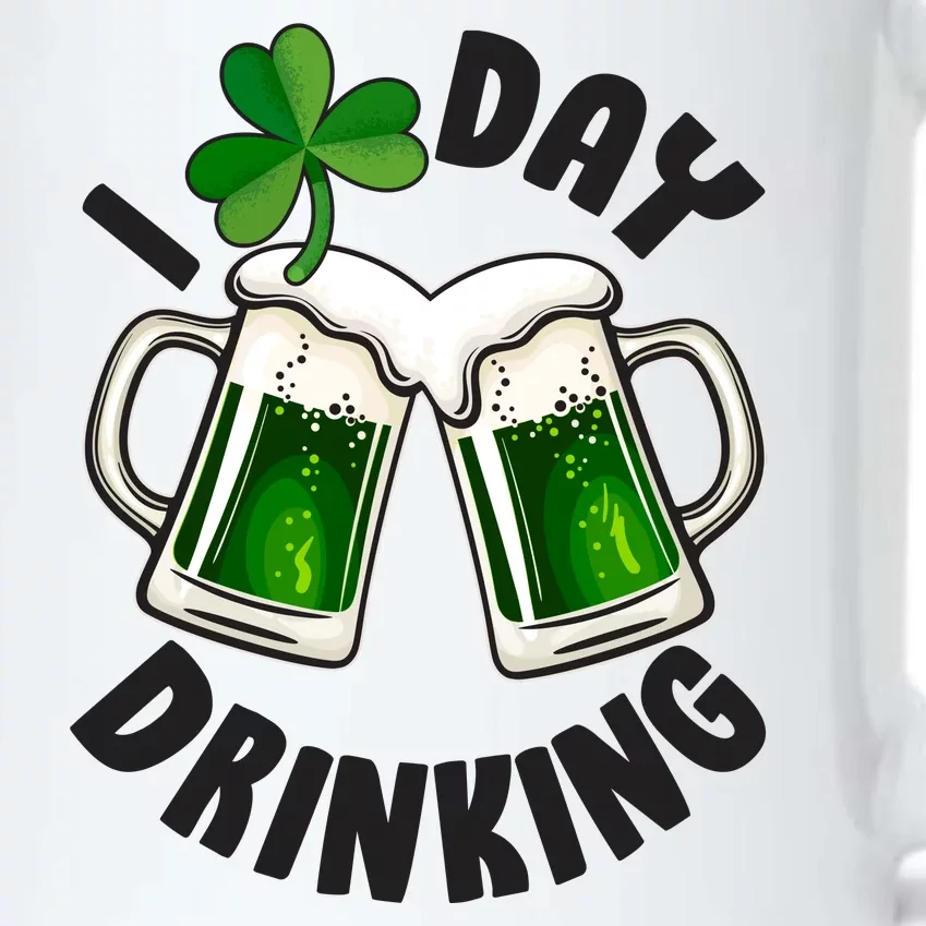 Funny St Patricks Day I Love Day Drinking Green Beer Black Color Changing Mug