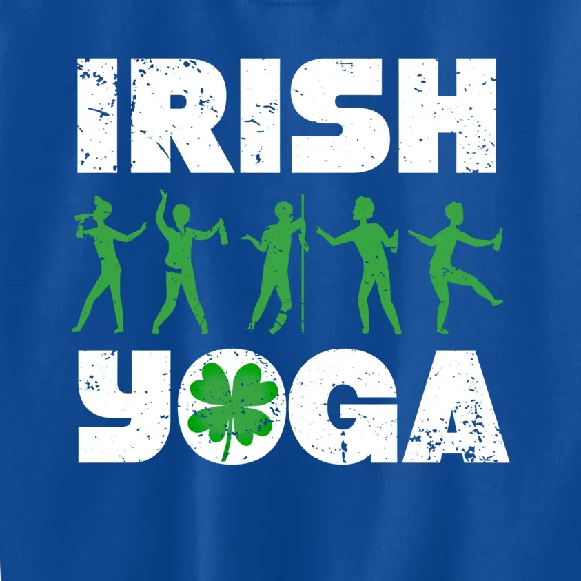 Funny Saint Patricks Day Ing Team St Patty Irish Yoga Gift Kids Sweatshirt