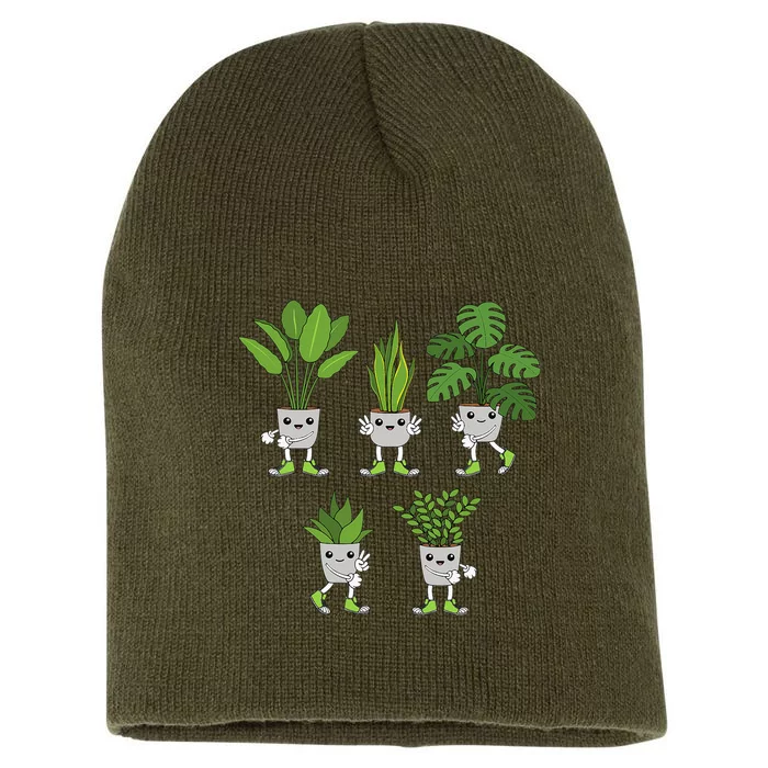 Funny Succulent Plant Lover Gardening Garden Short Acrylic Beanie