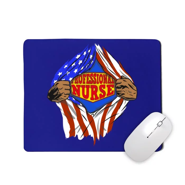 Funny Super Professional Nurse Hero Job Gift Mousepad