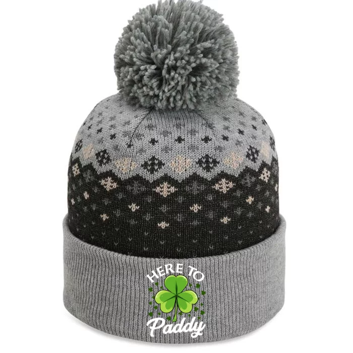 Funny St Patricks Day Saint Paddys Day Here To Paddy Meaningful Gift The Baniff Cuffed Pom Beanie