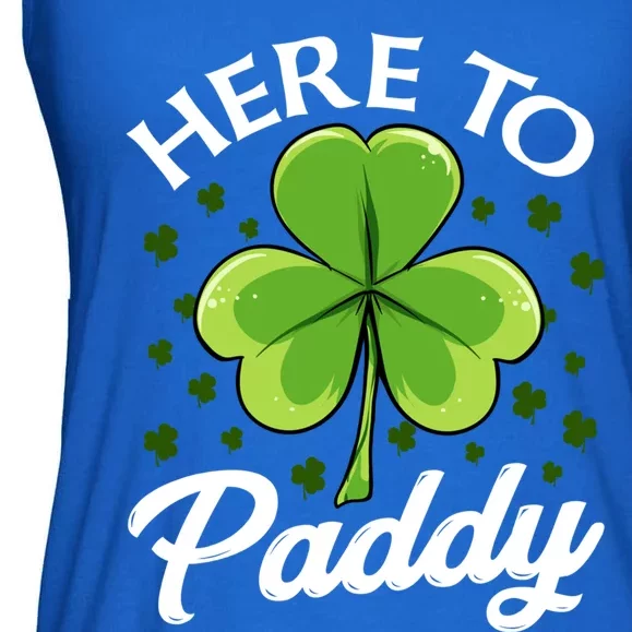 Funny St Patricks Day Saint Paddys Day Here To Paddy Meaningful Gift Ladies Essential Flowy Tank