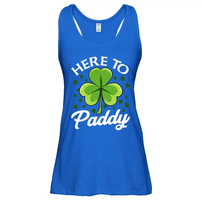 Funny St Patricks Day Saint Paddys Day Here To Paddy Meaningful Gift Ladies Essential Flowy Tank