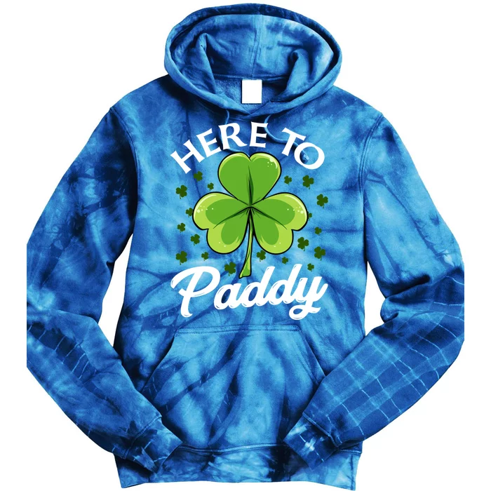 Funny St Patricks Day Saint Paddys Day Here To Paddy Meaningful Gift Tie Dye Hoodie