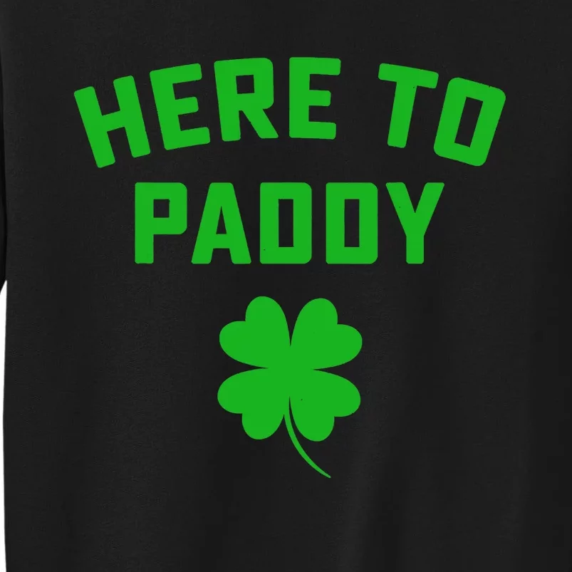 Funny St Patricks DayHere To Paddy Irish Pun Sweatshirt