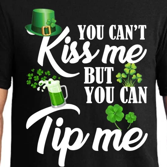 Funny St Patricks Day Waitress Bartender Waiter Tips Gift Pajama Set