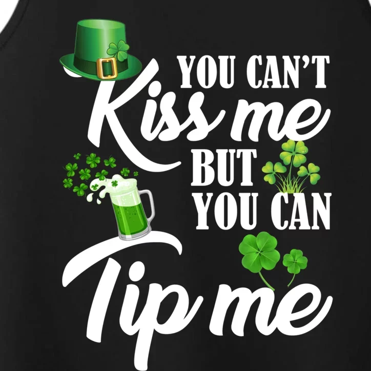 Funny St Patricks Day Waitress Bartender Waiter Tips Gift Performance Tank