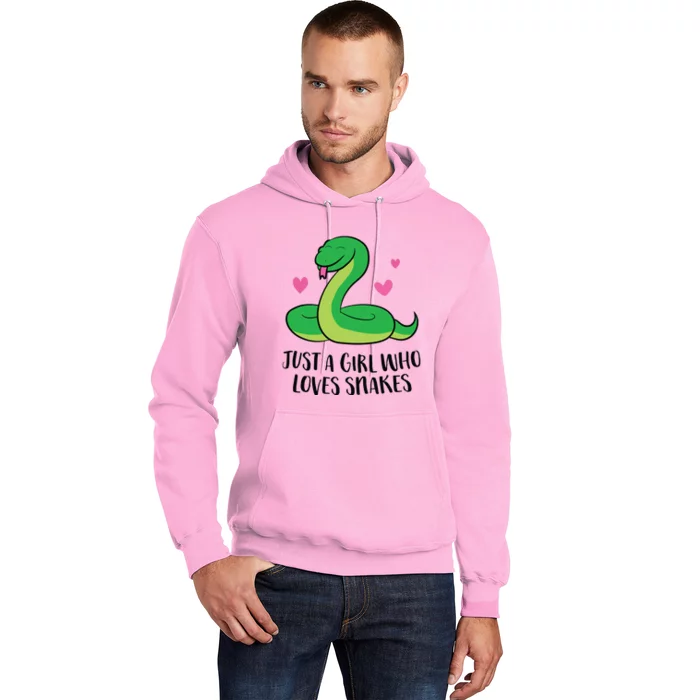 Funny Snake Pet Girl Just A Girl Who Loves Snakes Hoodie