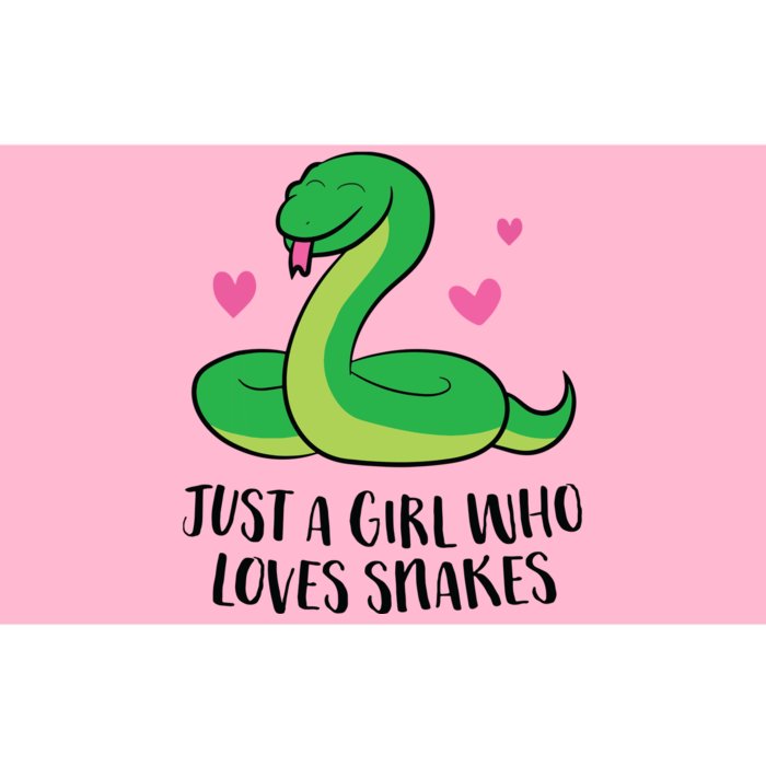 Funny Snake Pet Girl Just A Girl Who Loves Snakes Bumper Sticker