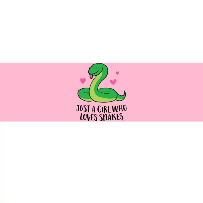 Funny Snake Pet Girl Just A Girl Who Loves Snakes Bumper Sticker